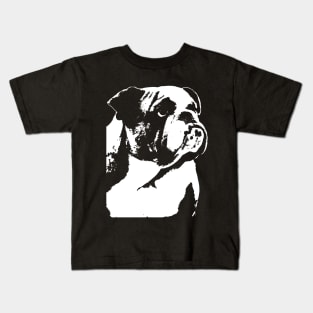 Bulldog white Kids T-Shirt